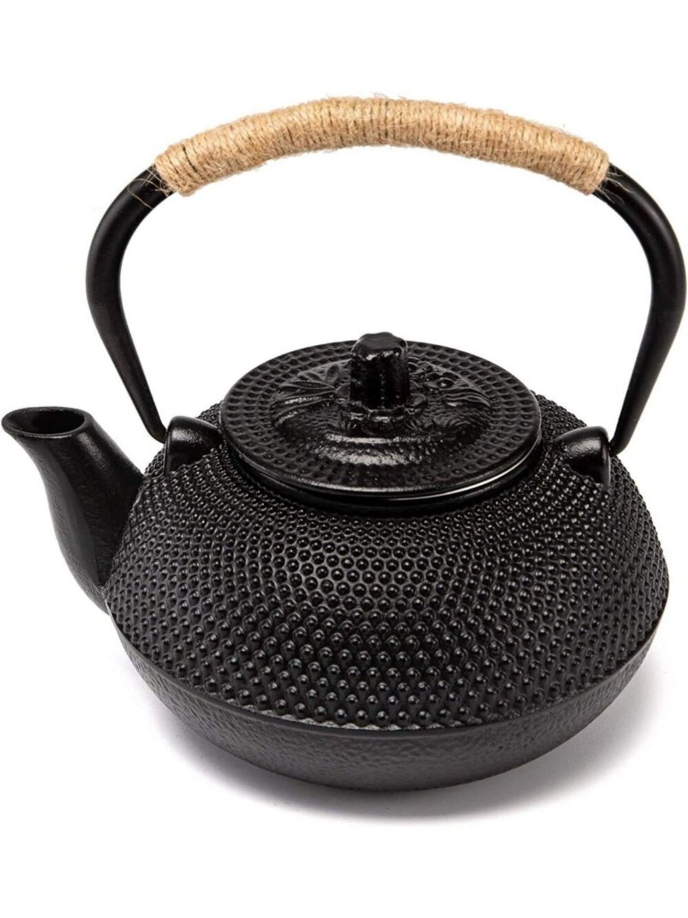 Elegant Cast Iron Teapot with Stainless Steel Infuser - 30 oz, Stovetop Safe